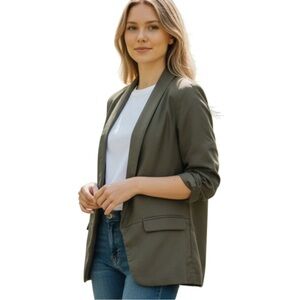 AQUA open front, 3/4 sleeve blazer, size XS